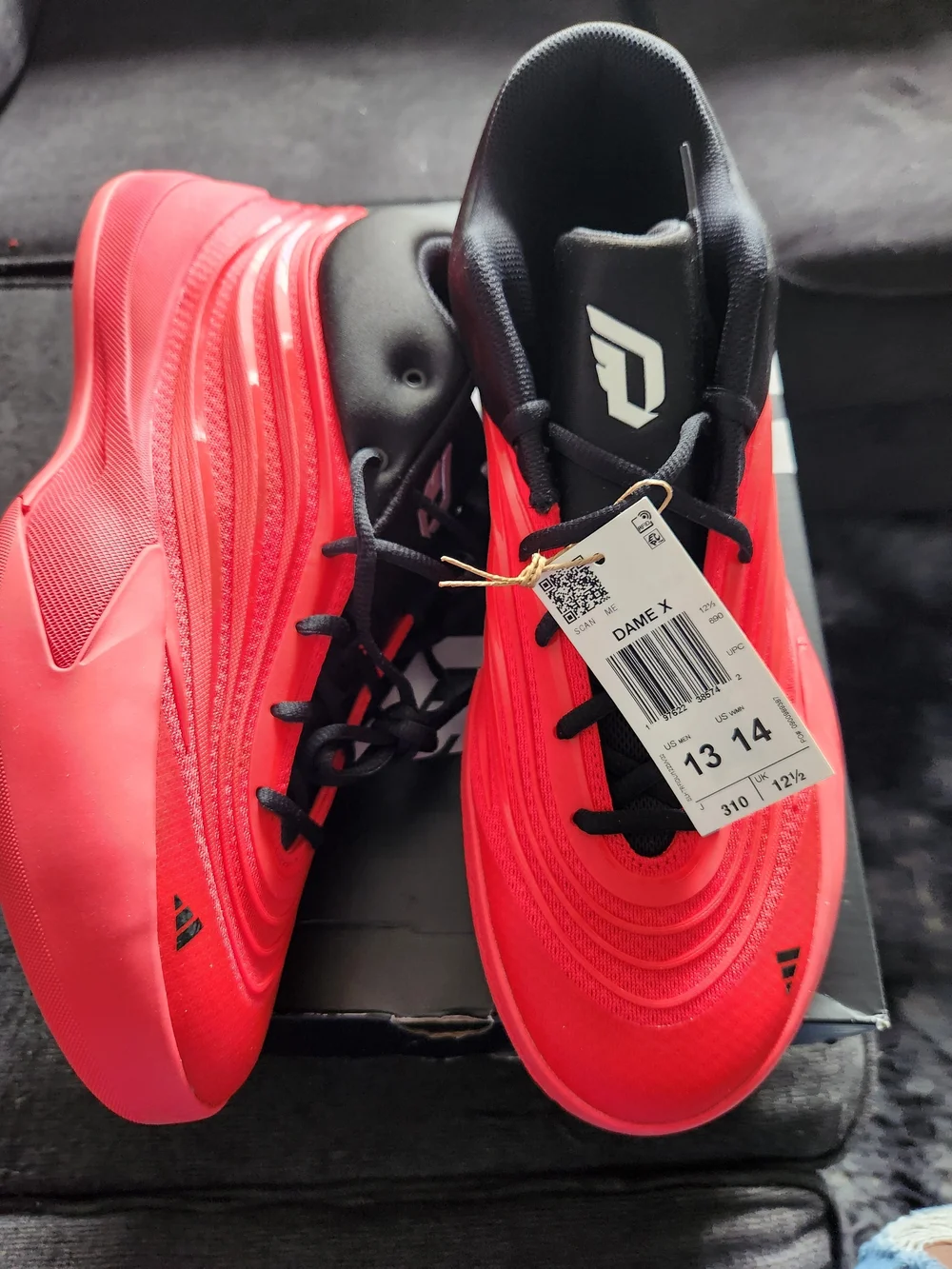 NIB Adidas Men’s 13 NWT Dame X Dolls Pure Ruby-JP6093.